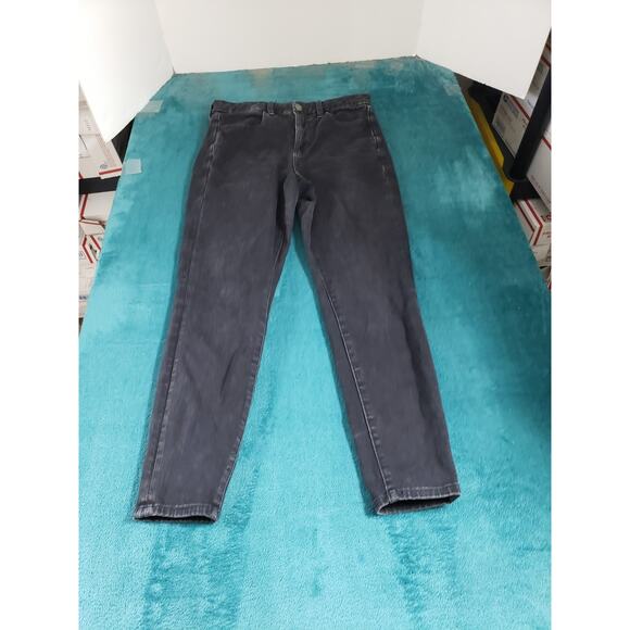 American Eagle Jeans Size 6 Short Womens Black Stretch Ladies High Rise Jegging - Picture 1 of 14